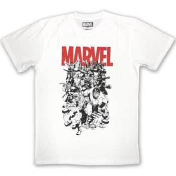 Merch Marvel Comics: Póló Black & White Characters