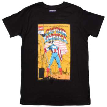 Merch Marvel Comics: Póló Captain America 50th Comic Cover