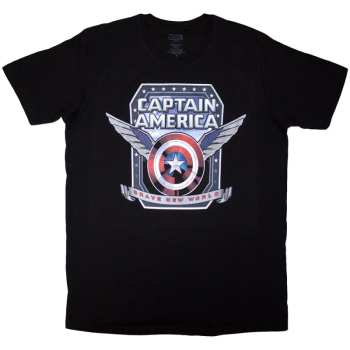 Merch Marvel Comics: Póló Captain America Brave New World Shield