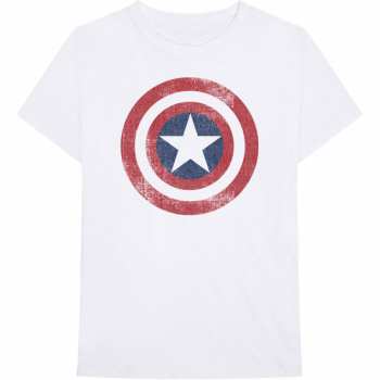 Merch Marvel Comics: Póló Captain America Distressed Shield 