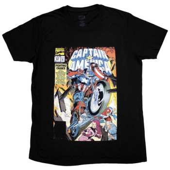 Merch Marvel Comics: Póló Captain America Wheel Comic Cover