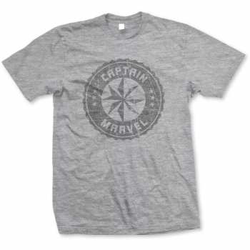 Merch Marvel Comics: Póló Captain Marvel Grey Circle 