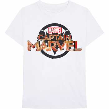 Merch Marvel Comics: Póló Captain Marvel New Logo Marvel Comics 