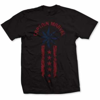 Merch Marvel Comics: Póló Captain Marvel Star Stripe 