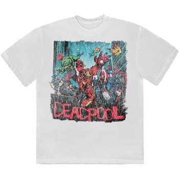 Merch Marvel Comics: Póló Deadpool Hero Scene Vintage