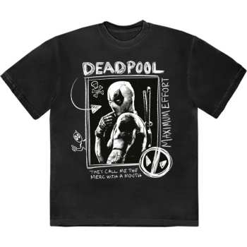 Merch Marvel Comics: Póló Deadpool Merc With A Mouth Max Effort
