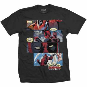 Merch Marvel Comics: Póló Deadpool Strips 