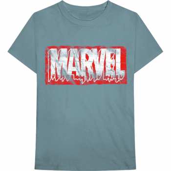 Merch Marvel Comics: Tričko Distressed Dripping Logo Marvel Comics  S