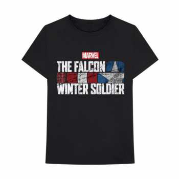 Merch Marvel Comics: Póló Falcon & Winter Soldier Text Logo Marvel Comics 