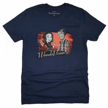 Merch Marvel Comics: Póló Wandavision Red Logo Marvel Comics Cartoon 
