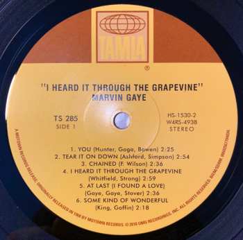 LP Marvin Gaye: I Heard It Through The Grapevine! CLR