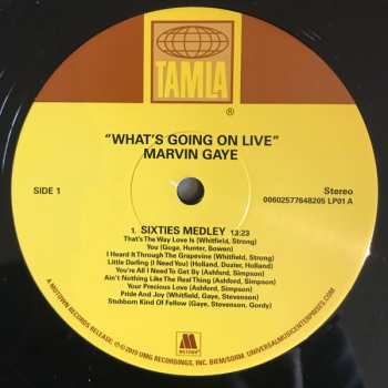2LP Marvin Gaye: What's Going On Live