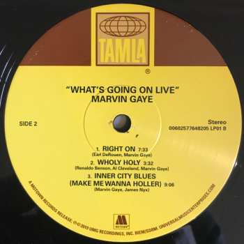 2LP Marvin Gaye: What's Going On Live