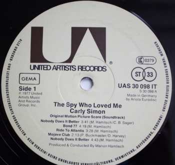 LP Marvin Hamlisch: The Spy Who Loved Me (Original Motion Picture Score)