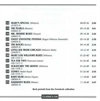 CD Mary Lou Williams: 1927-1940