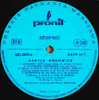 LP Maryla Rodowicz: Wyznanie