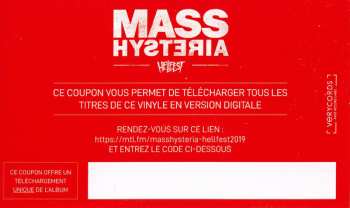 2LP Mass Hysteria: Hellfest 2019