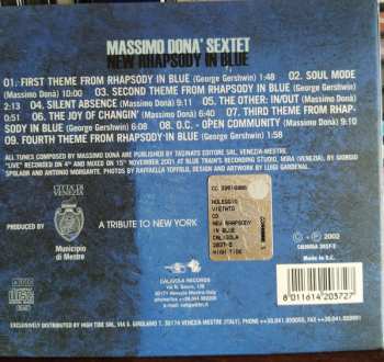 CD Massimo Donà Sextet: New Rhapsody In Blue (A Tribute To New York)