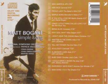 CD Matt Bogart: Simple Song