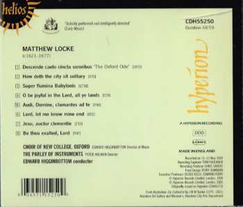 CD Matthew Locke: Anthems, Motets And Ceremonial Music