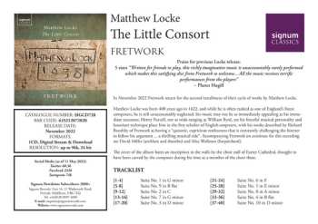 CD Matthew Locke: The Little Consort
