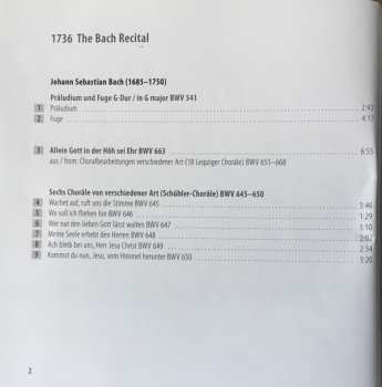 CD Johann Sebastian Bach: 1736: The Bach Recital