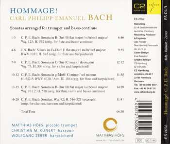 CD Matthias Höfs: Hommage! Carl Philipp Emanuel Bach
