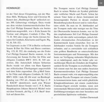 CD Matthias Höfs: Hommage! Carl Philipp Emanuel Bach