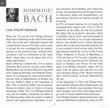 CD Matthias Höfs: Hommage! Carl Philipp Emanuel Bach