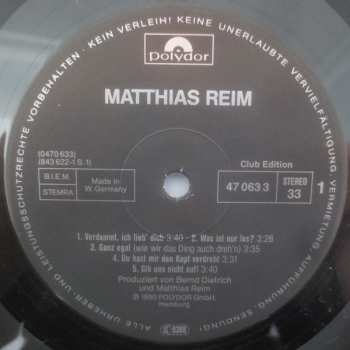 LP Matthias Reim: Reim
