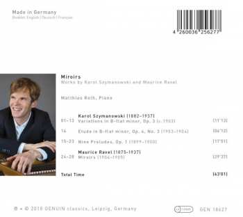 CD Matthias Roth: Miroirs