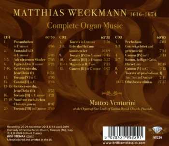 3CD Matthias Weckmann: Complete Organ Music