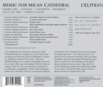 CD Josquin Des Prés: Music For Milan Cathedral