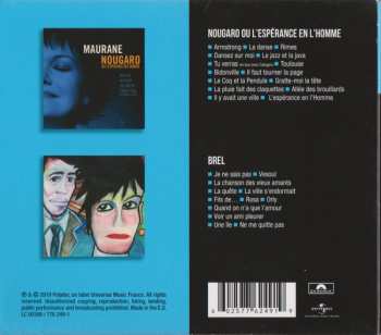 2CD/Dobozkészlet Maurane: Nougaro Ou L'Espérance En L'Homme / Brel