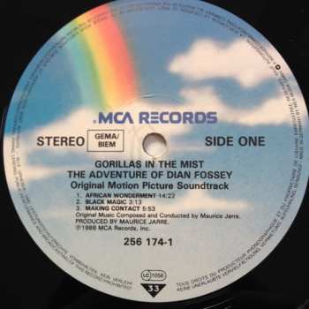 LP Maurice Jarre: Gorillas In The Mist: The Adventure Of Dian Fossey (Original Motion Picture Soundtrack)