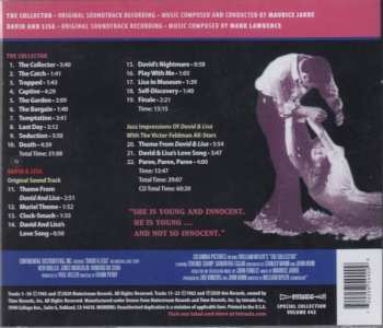 CD Maurice Jarre: Original Soundtrack Recording From William Wyler's The Collector  / David & Lisa (Original Soundtrack) LTD