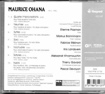 CD Maurice Ohana: La Musique de Chambre