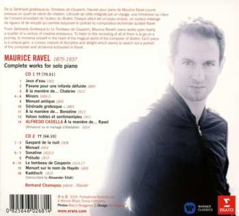 2CD Maurice Ravel: Complete Works For Solo Piano