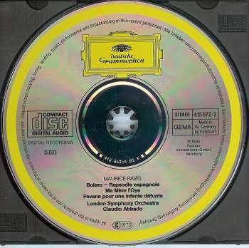 CD The London Symphony Orchestra: Bolero ∙ Rapsodie Espagnole ∙ Ma Mère L'Oye ∙ Pavane