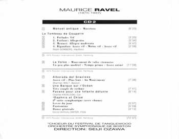2CD Maurice Ravel: Œuvres Orchestrales