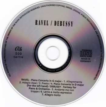 CD Claude Debussy: Ravel / Debussy