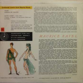 LP The Czech Philharmonic Orchestra: Symfonické Taneční Básně (Bolero - Alborada Del Gracioso - Dafnis A Chloe, Svita Č. 1 - La Valse)