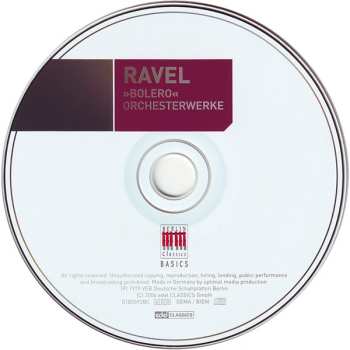 CD Maurice Ravel: Bolero - Orchesterwerke