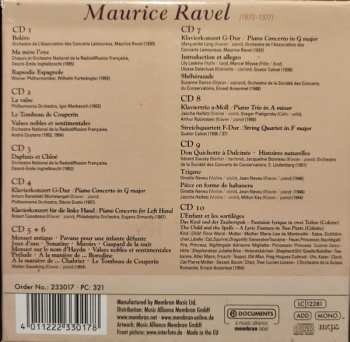 10CD/Dobozkészlet Maurice Ravel: Orchestral Works, Vocal Works, Piano Music, Chamber Music