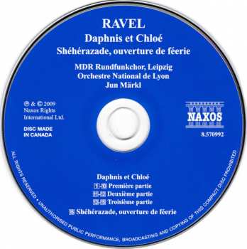 CD Maurice Ravel: Ravel: Daphnis et Chloé