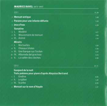 2CD Maurice Ravel: The Complete Works For Piano Solo