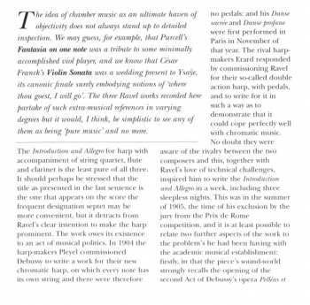 CD Maurice Ravel: Introduction & Allegro 🞄 Piano Trio 🞄 Sonata For Violin & Cello