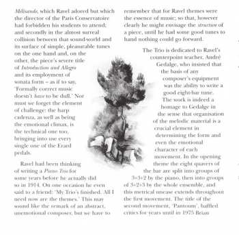 CD Maurice Ravel: Introduction & Allegro 🞄 Piano Trio 🞄 Sonata For Violin & Cello