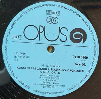LP Joaquín Rodrigo: Concerto In A Major Op. 30 / Concierto De Aranjuez (81 1)