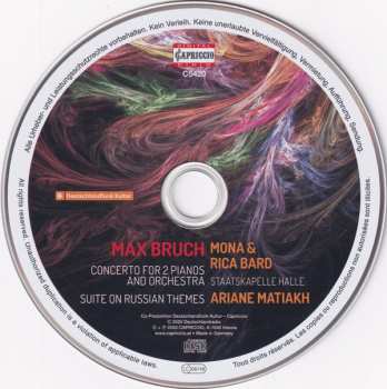 CD Max Bruch: Concerto For 2 Pianos And Orchestra / Suite On Russian Themes